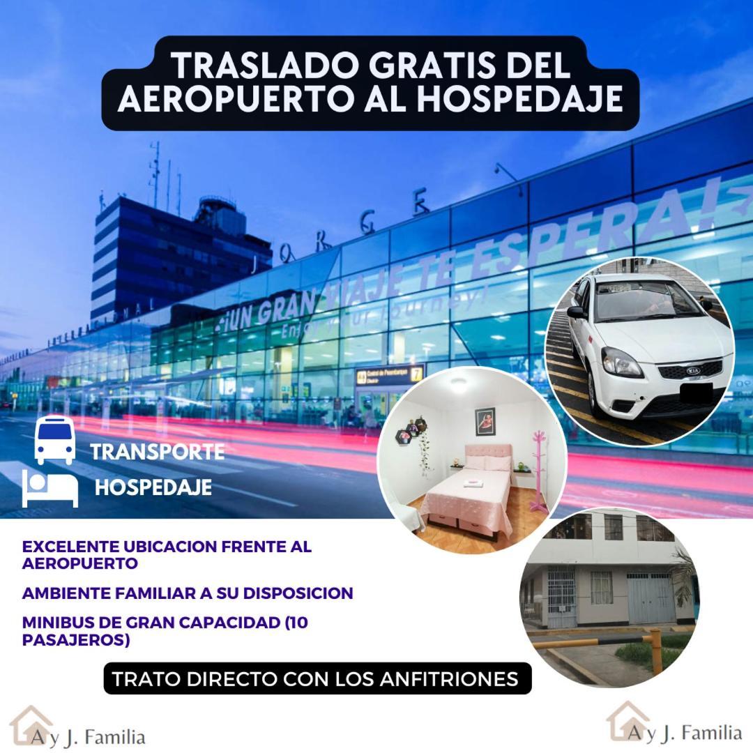 Close To Airport - Free One Time Pickup - A Y J Familia Lima Bagian luar foto